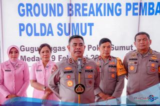 Groundbreaking Dapur Gizi Gratis Polda Sumut, Wujud Kepedulian bagi Generasi Muda